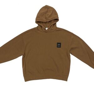 Zara Brown Boy Oversized Hoodie Pullover | Casual Sweatshirt | Size 13-14 y